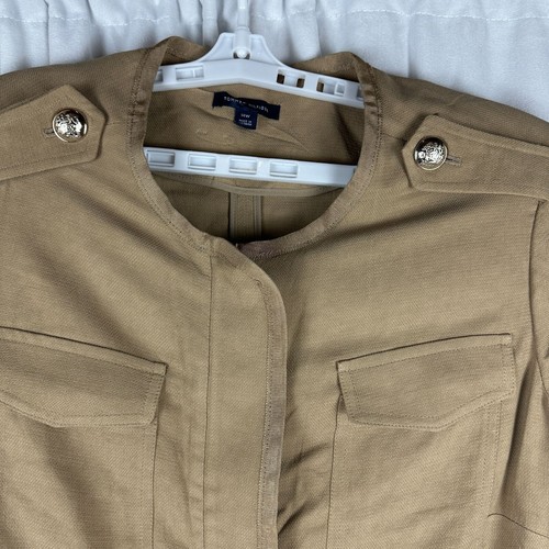 Tommy Hilfiger Womens Tan Military Style Jacket - Size 14W - Picture 5 of 7