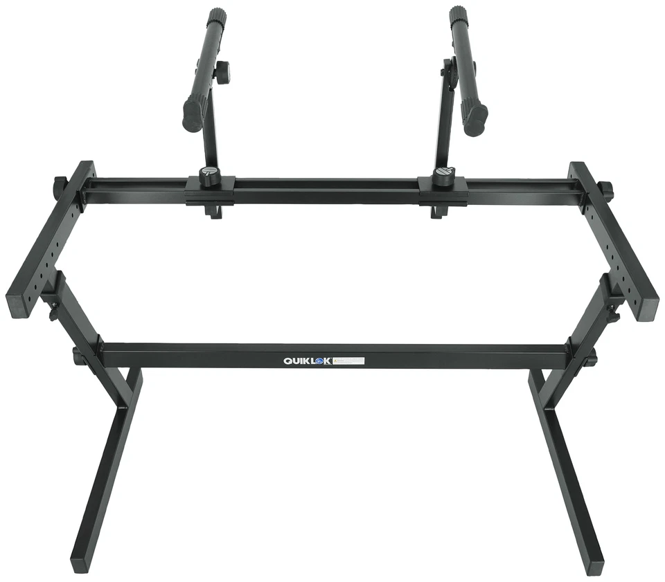 Soporte de teclado Quik Lok Z-726L estilo Z de 2 niveles con alturas ajustables 44 pulgadas Ancho Foto 3 de 4