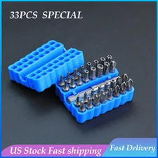 33 Torx Bit Set Tamper Proof Security Torq Hex Star Spanner Tri Wing Screwdriver