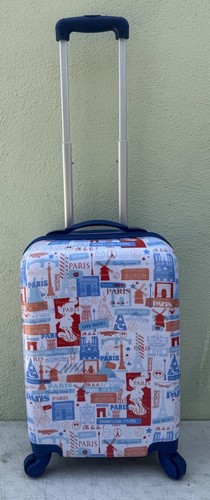 DISNEYLAND Paris Travel Wheeled Rolling Spinner Carry On Luggage Suitcase Kids