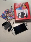 Nitendo Switch Oled Original Box  3 Games Included MarioKart, Tetris, Minecraft