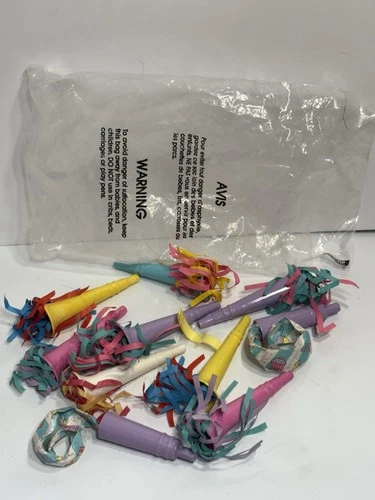 Vintage Hasbro Cpk Cabbage Patch Kids Doll Birthday Lot Of Noisemakers Horns