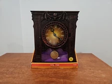 Halloween Animated Clock With Sound Motion Activated Spooky Village Skeleton