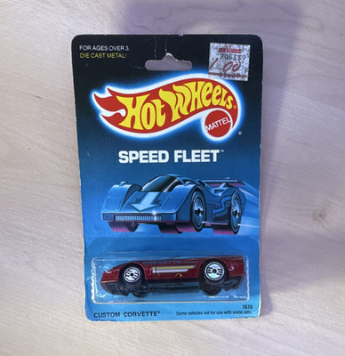 Hot Wheels Speed Fleet Custom Corvette 1:64 rot ungeöffnet 1989