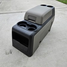 09-14 Ford F150 Center Floor Console Wpower Plug Oem Tan