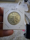 1945 P Walking Liberty Silver Half Dollar AT MELT PRICE.    COMBINED SHIPPING