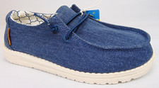 Hey Dude Wendy Sparkling Denim Little Kids Shoes Size 12 Slip On Walking Comfort