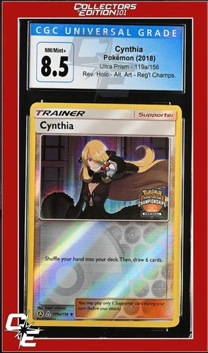 Ultra Prism Cynthia 119a/156 Regional Championships CGC 8.5