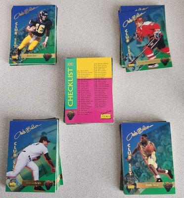 1995 Signature Rookies Tetrad Autobilia Complete 100 Card Multi-Sport Set