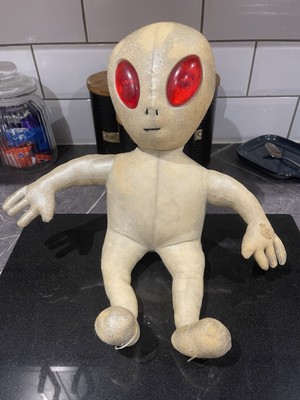 Vintage PMS Gold Alien 90er - FUNKTIONSFÄHIG! ''WHERE'S THE PARTY'' ''TAKE ME TO YOUR LEADER''