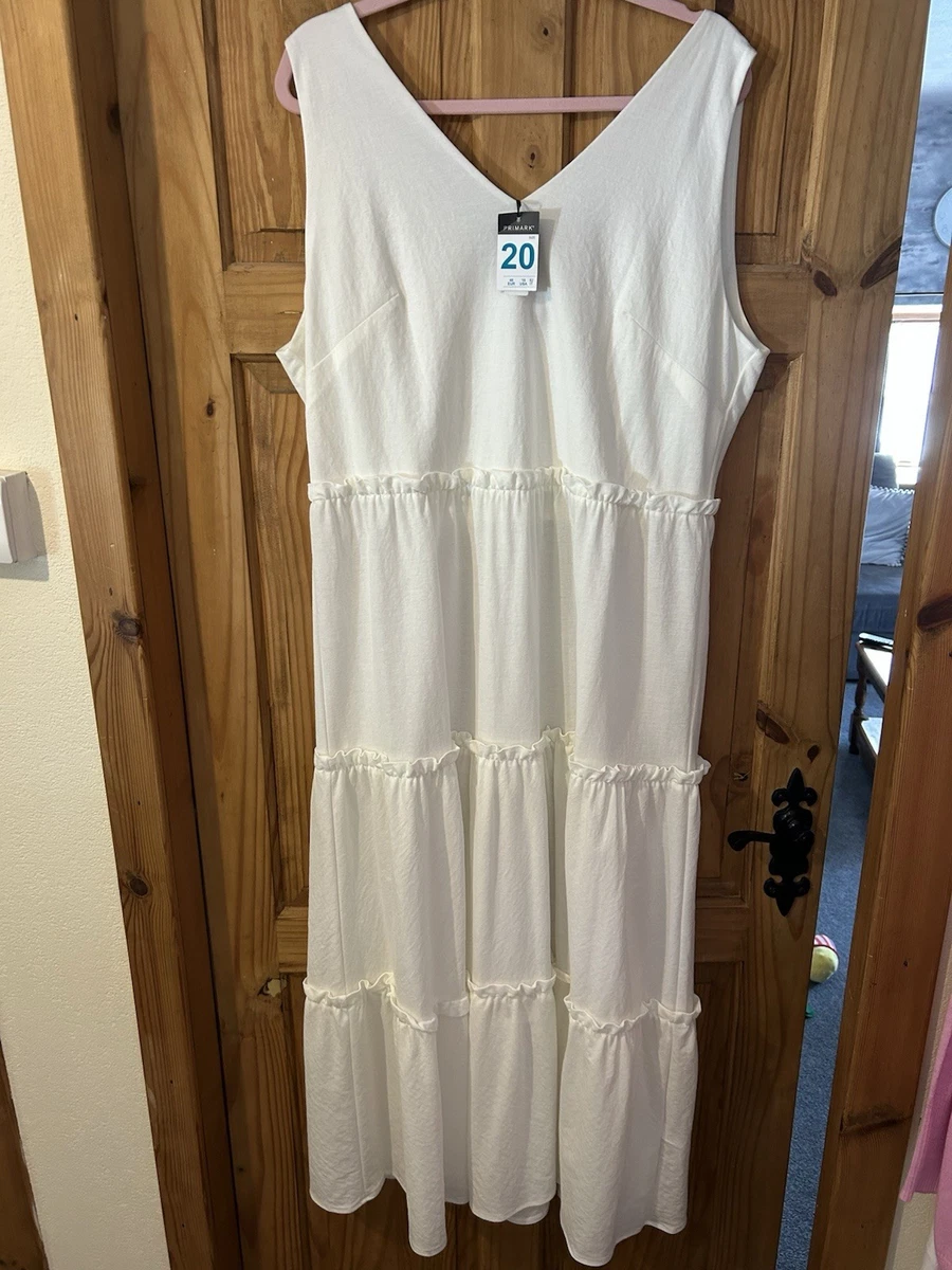 sachin and babi light blue dress Primark floral embroidered shirt dress with side main image 0
