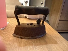 Vintage Miniature Sad Iron Flat Iron Dover #922 Removable Handle ￼