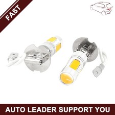2 Pcs H3 Yellow 5 COB LED Driving Lamp Fog Light Bulb 12V for Car