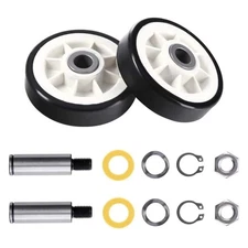 Dryer Roller Wheel Drum Support Kit Replacement Part For Maytag 303373K 2Pcs