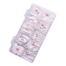 500PCS Fashion Manicure Full Cover Natural False Nails Fake Tips Tools With Box