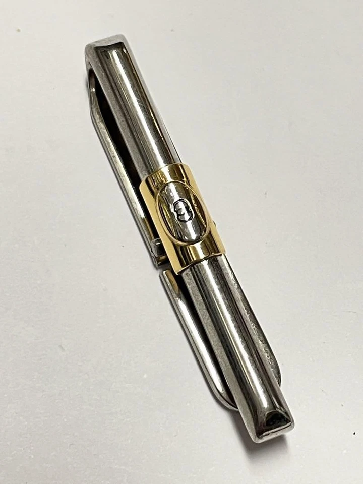 GUCCI подлинный блокировки G логотип галстук зажим бар заколка золото × серебро цвет без коробки - Изображение 2 из 4