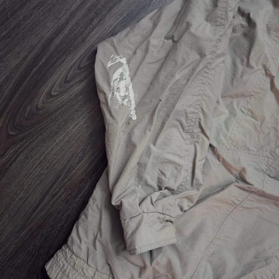 Vtg London Fog Medium Beige Full Zip Bomber Windbreaker Jacket Pockets No Liner* - Image 4 of 4