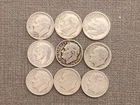 1946 - 1964 USA - 9 pc. Roosevelt .900 Silver Dimes - Various Conditions - Lot 2