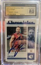2023 Panini Chronicles WWE La Knight #78 Blue /99 CGC Authentic AUTO 10