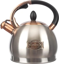 3Quart Whistling Tea Kettle Classic Teapot Stainless Steel Teakettle with Cool G