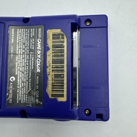 Grape Purple Gameboy Color Handheld with Super Mario Bros Deluxe Very Good Cond
