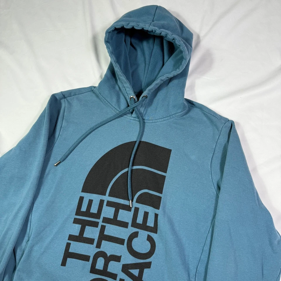 Sudadera con capucha para mujer The North Face verde azulado/azul con logotipo talla grande Foto 2 de 4