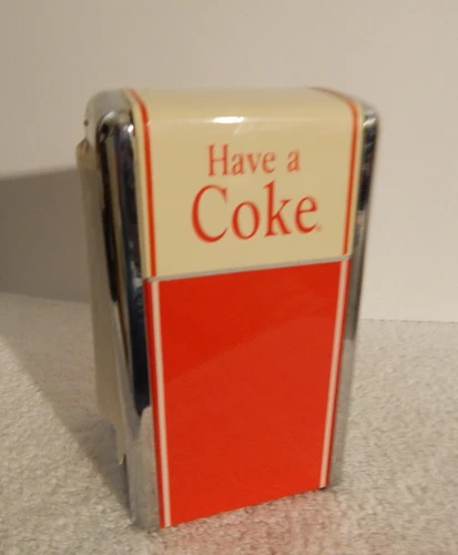 Vintage Metal Napkin Holder Have a Coke 1992 Diner Style