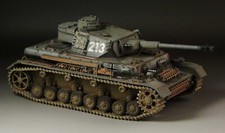 1/30 WW2 German Panzer IV Ausf. G with metal tracks and wheels grey version G027
