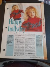 Knitting Pattern For Children's Christmas Jumper DK