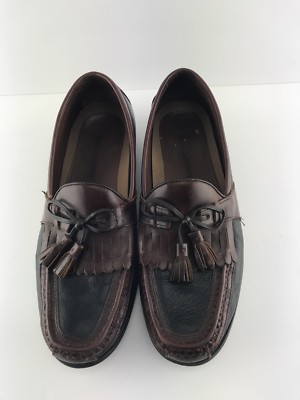 Mens Johnston & Murphy Black & Brown Leather Kiltie Tassel  display picture 3