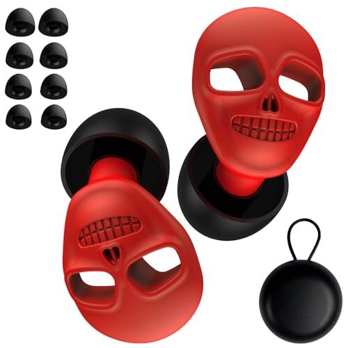 Ear Plugs for Sleeping Noise Canceling, 35dB Noiseuction Earplugs, Reusable Red
