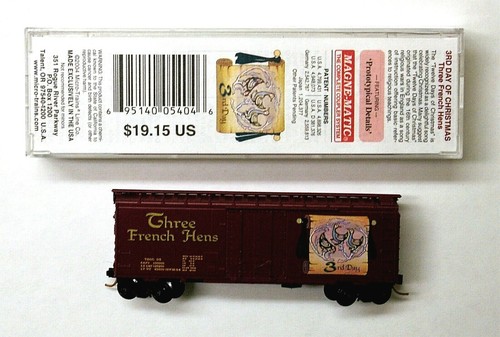 Coche de Navidad MTL Micro-Trains 21503 TDOC "Tres gallinas francesas" | Zustand: New