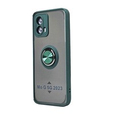 TPU Matte Clear Back Protective Case w/Magnetic Ring for Moto G 5G 2023 5G