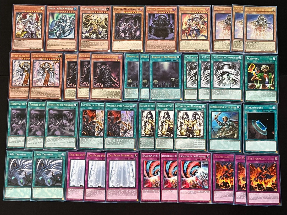 YUGIOH DOMAIN MONARCH DECK- ZABORG- CAIUS- EREBUS- EHTHER
