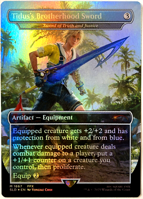 MTG Tidus's Brotherhood Sword (Rainbow Foil) Secret Lair Final