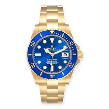 Rolex 2017 Rolex Submariner 116618LB 40mm Blue Dial 18K Yellow Gold Watch “Bluesy”
