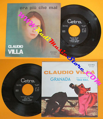 LP 45 7'' CLAUDIO VILLA Ora piu'che mai Granada 1966 italy CETRA no* cd mc vhs