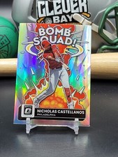 2022 Panini Donruss OPTIC #BS-10 NICHOLAS CASTELLANOS Bomb Squad Silver (CB)