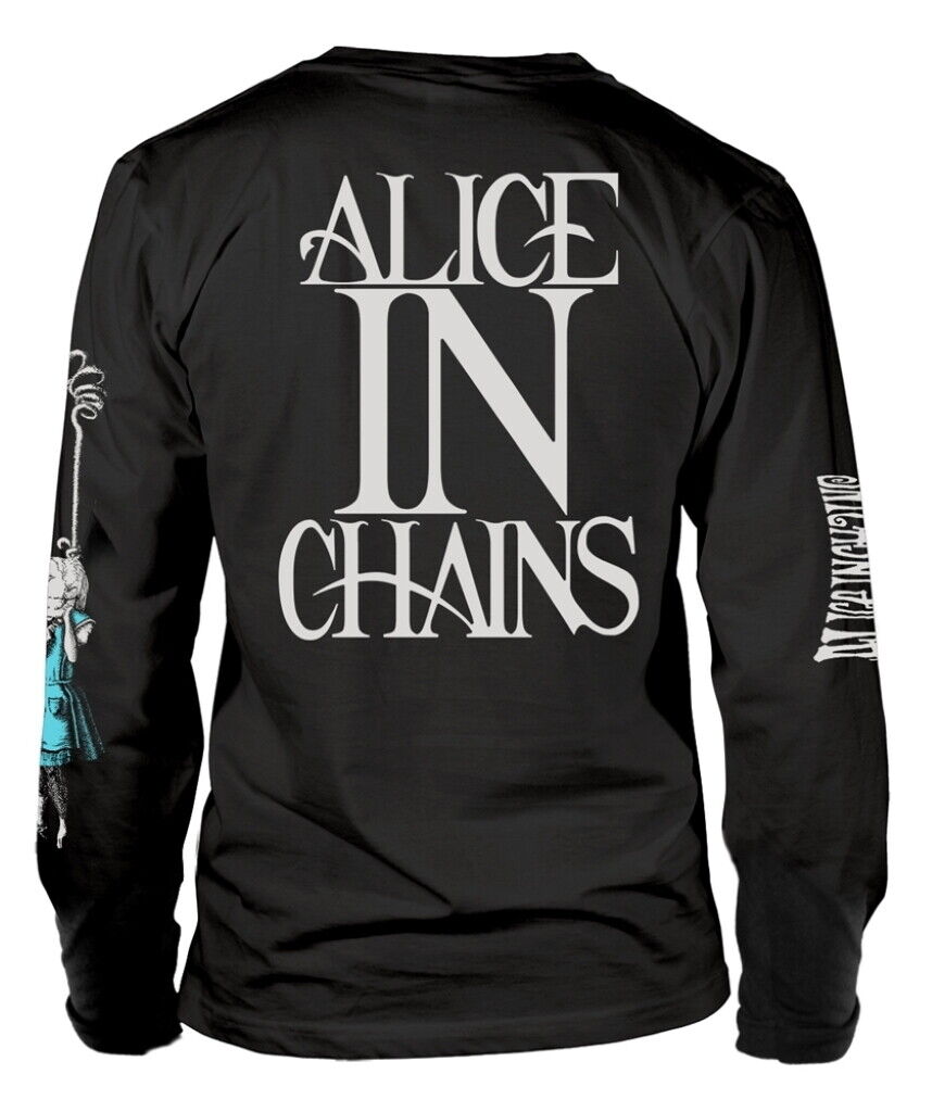 Alice In Chains Wonderland Black Long Sleeve Shirt NEW Alice In Chains Wonderland Black Long Sleeve Shirt NEW