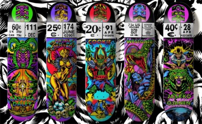 Element Skateboards x Lamour Supreme ''Comic'' Serie 1 - NEW 
