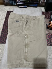 Men  s Cargo Shorts Columbia Beige W 34  I 11  