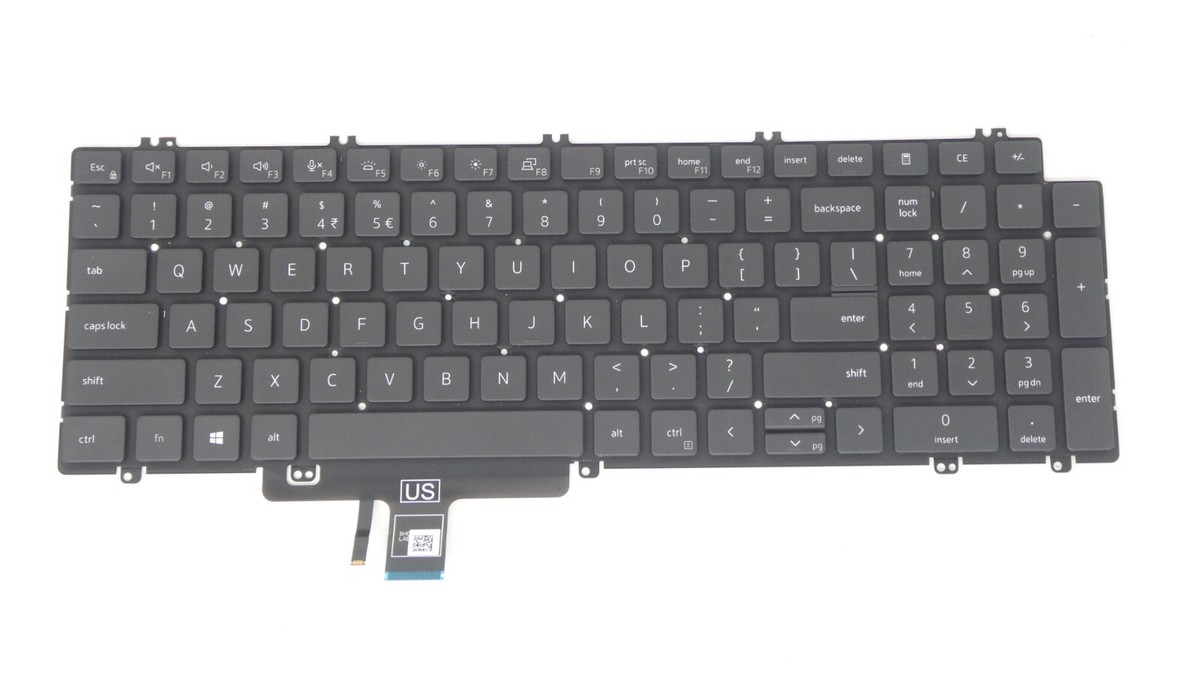 ★R　キーボード等 Dell Latitude 5520 5530 5540 Precision 3560 3580 US/INT Backlit