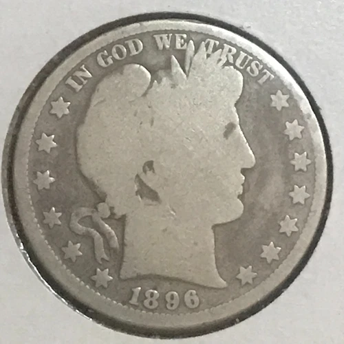 U.S Barber Half Good/AG 1896