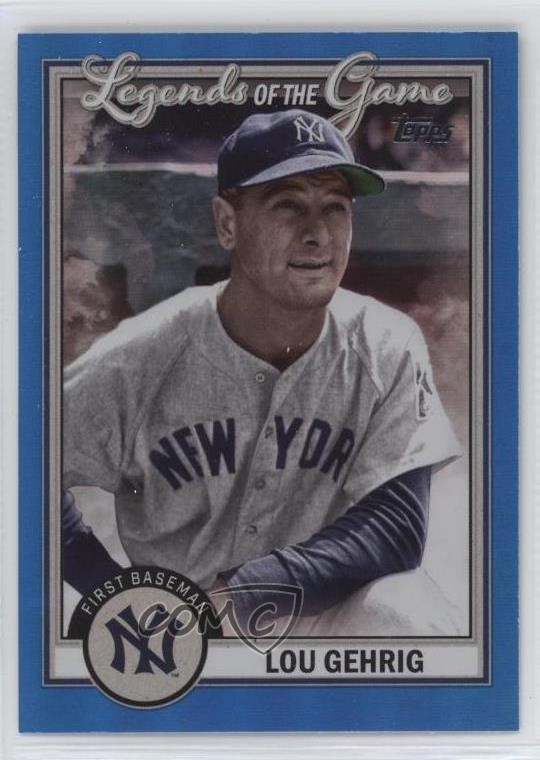 2023 Topps Series 2 Legends of the Game Blue Lou Gehrig #LG-11 HOF 4o6