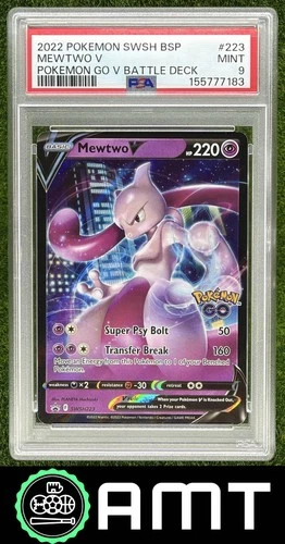 Mewtwo V PSA 9 2022 Pokemon GO Sword & Shield Black Star Promos #SWSH223 7183