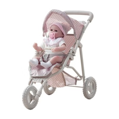 Olivia's Little World - Polka Dots Princess Baby Doll Jogging Stroller  