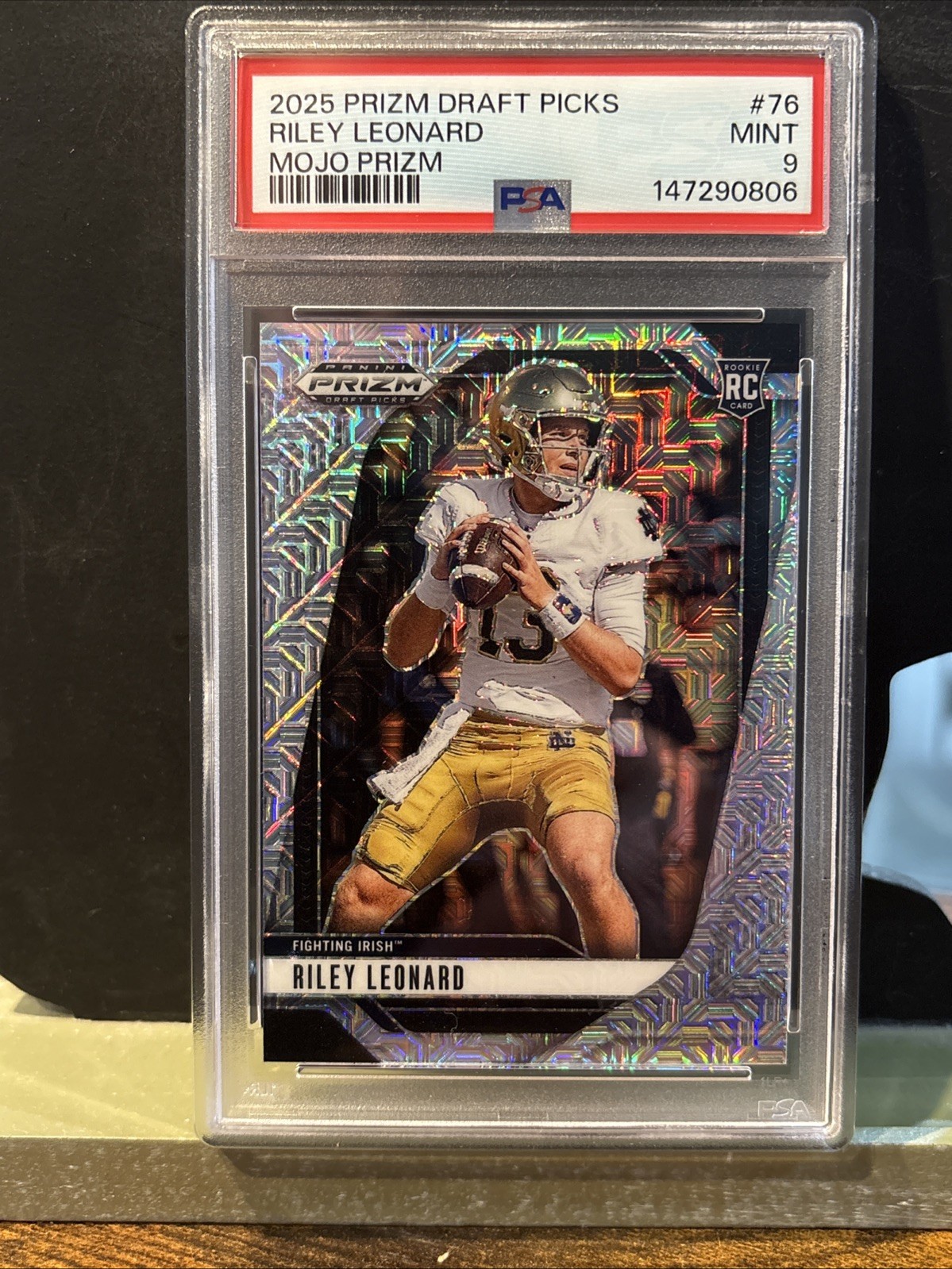 Riley Leonard Panini Prizm Draft Picks #76 Mojo