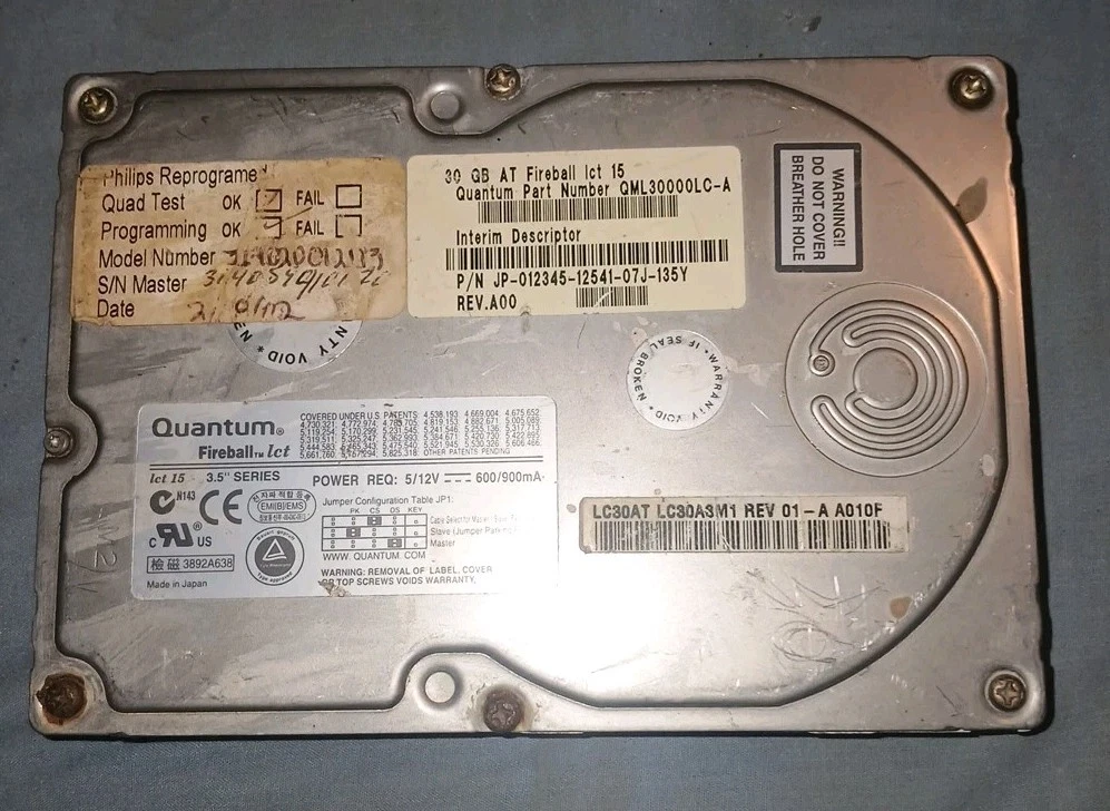 Quantum 30 GB Storage Capacity Internal 7200 RPM Rotation Speed