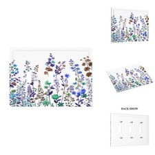 Spshian Decorative Light Switch Plate Covers Rustic Colorful Wild Flowers Boho
