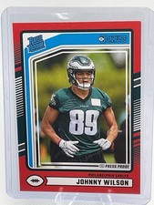 2024 Panini Donruss - Rated Rookie Johnny Wilson #307 Press Proof Red (RC) (865)